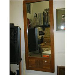 Wood framed mirror