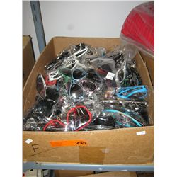 Large box of sunglasses