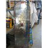 Image 1 : Coloured glass and brass door insert