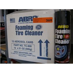 Abro foaming tire cleaning
