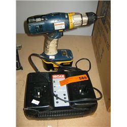 Ryobi cordless drill charger and battery