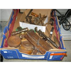 Large box of vintage tools