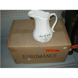 Box of 6 ceramic pitchers