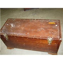 Antique trunk and contents