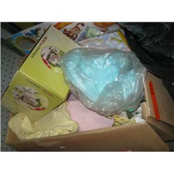 Box of baby items