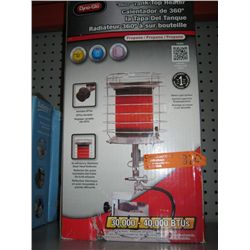 360 degree tank top heater for a propane tank