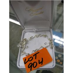 Estate .925 silver anklet, 7.5 grams