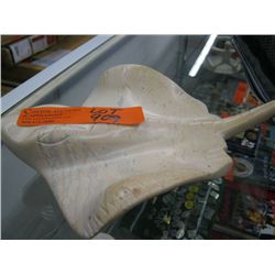 Carved stone manta ray 10" long, 8" wide