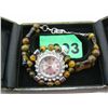 Image 1 : Tigers eye & crystal watch