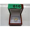 Image 1 : 4 carat emerald cut citrine ring