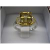 Image 2 : 4 carat emerald cut citrine ring