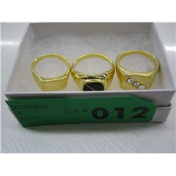 3 men's rings