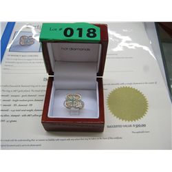 Emerald & Diamond Cocktail Ring