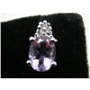 Image 2 : Amethyst & Diamond Earrings