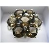 Image 2 : Brown Topaz Cluster Ring
