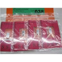4x .999 Silver Bars