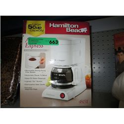 Hamilton Beach coffee maker, in box