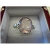 Image 2 : 5 carat pink quartz ring