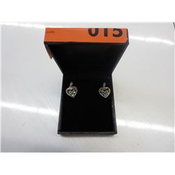 Multi-gemstone & diamond earrings, brand new