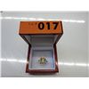 Image 1 : Emerald cut citrine ring set with 6 diamonds