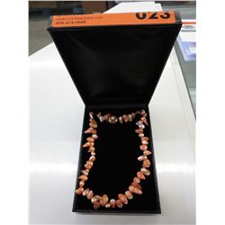 Coloured freshwater pearl necklace