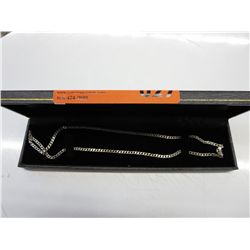 Sterling silver Italian silver Figaro necklace