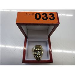 V for Vendetta movie ring, solid bronze