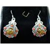 Image 2 : New red coral & Baltic amber earrings