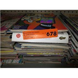 7" tall stack of comic books