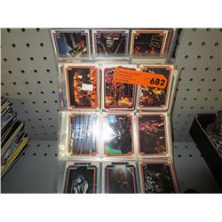 Stack of sheets of KISS collector cards