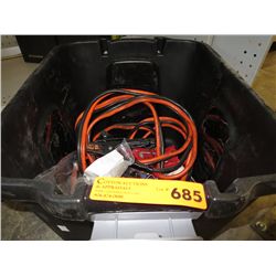 Tub with jumper cables