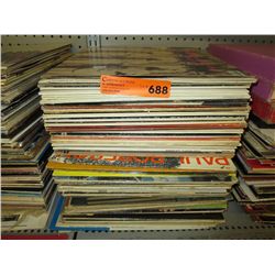 Stack of record albums