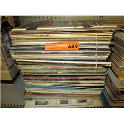 Stack of record albums