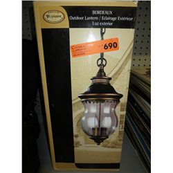 Electric outdoor hanging lamp