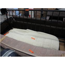 Black metal futon frame, new