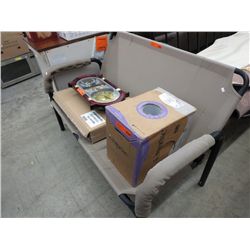 Loveseat size patio furniture, metal frame