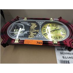 Wall clock 21" tall 11" wide