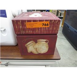 Box of crafting supplies