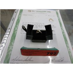 14k gold & diamond band