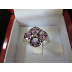 3. carat amethyst cocktail ring