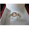 Image 1 : Bubble gum pink quartz & diamond ring