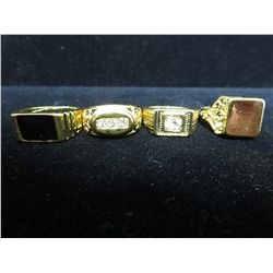 4x men's rings, some crystal