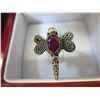 Image 1 : Sterling silver dragonfly ring