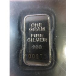 4x .999 certified & serial number silver bars
