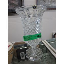Bohemian crystal vase