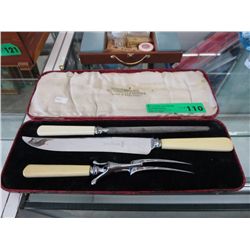 English vintage carving set