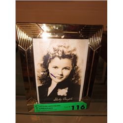 Framed vintage picture of Shirley Temple