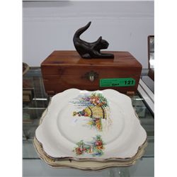 Five pieces wood & vintage