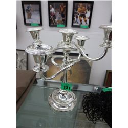Silver plated candelabra