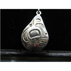 First Nations sterling silver pendant & chain